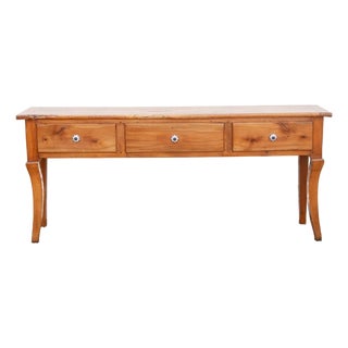 Antique French Fruitwood Provincial Console For Sale