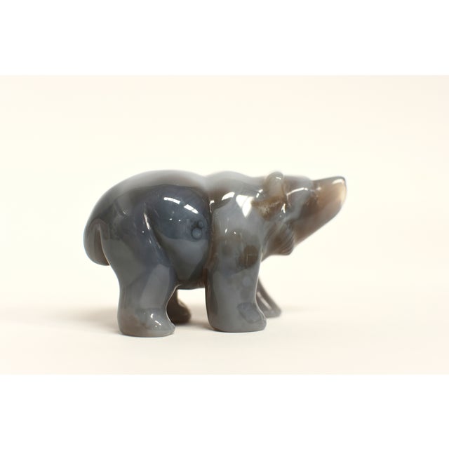 Natural Agate Bear For Sale - Image 4 of 5