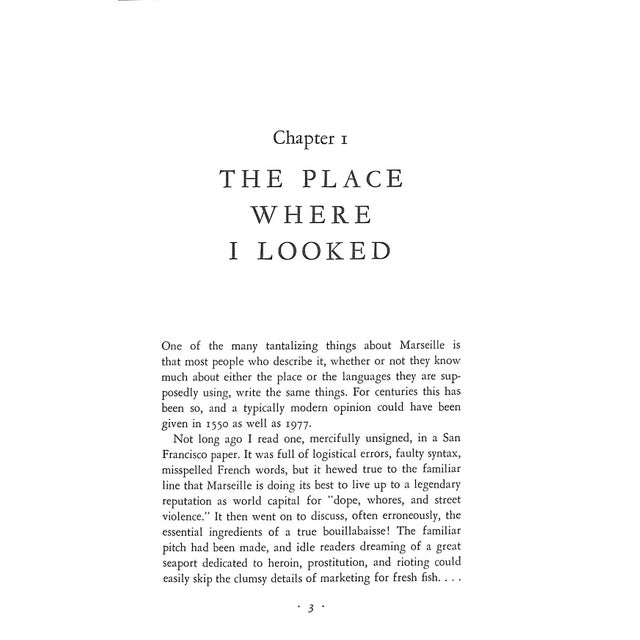 White "Marseille: A Considerable Town" 1978 Fisher, m.f.k. For Sale - Image 8 of 8