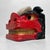 Decorative wooden shishi mask (mythical lion), used in traditional Japanese lion dances (shishimai) to ward off evil...