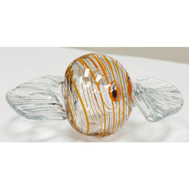 Murano Oversized Vintage Murano Style Glass Wrap Candy For Sale - Image 4 of 6