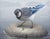 "Blue Jay" is an oil on panel painting by Susan McDonnell, completed in 2021. A blue jay stands on a rounded, pale rock...