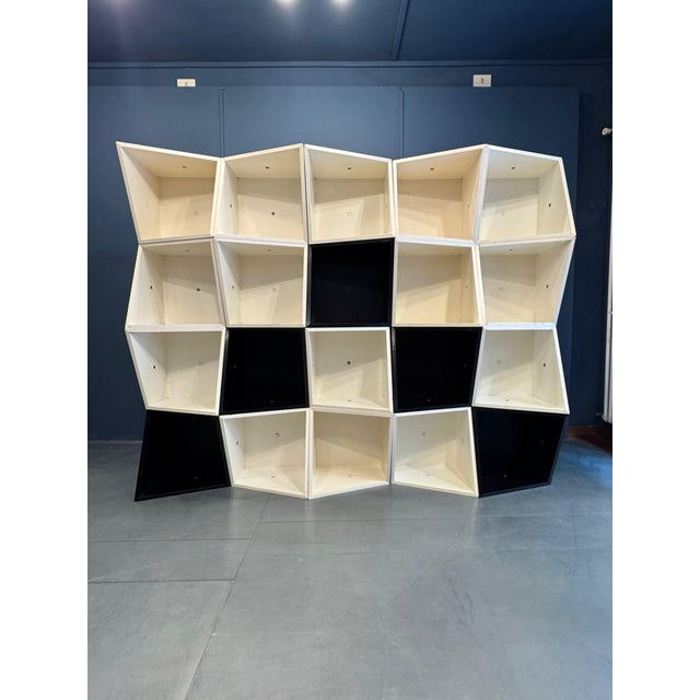 Nikol Edition Modular Bookcase from Manfredo Massironi, 1970s, Set of 20 For Sale - Image 14 of 14