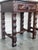 Brown 20th Pair of Large Spanish Nightstands or Low Console Tables With Drawer For Sale - Image 8 of 11