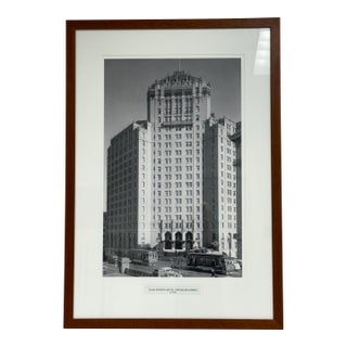 San Francisco Historical Photograph Collection Mark Hopkins Hotel Photograph, Framed For Sale