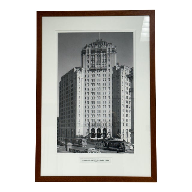 San Francisco Historical Photograph Collection Mark Hopkins Hotel Photograph, Framed For Sale