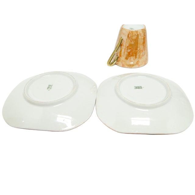 Art Deco Coffee Cups from Ćmielów, Poland, 1960s, Set of 4 For Sale - Image 6 of 9