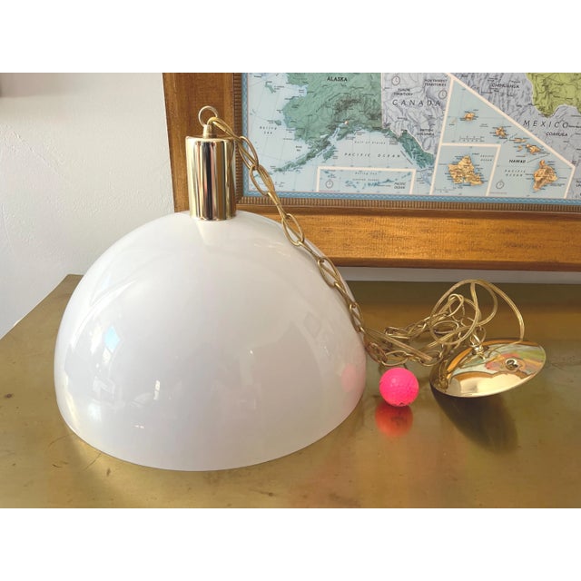 Modern Dome Pendant Light, 1970s For Sale - Image 11 of 18
