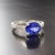 Traditional Natural Tanzanite Diamond Ring 6.5 14k WG 2.05 TCW Certified For Sale - Image 3 of 12