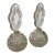 Pair Czech Perfume Flaçon Bottles Intaglio Stoppers For Sale