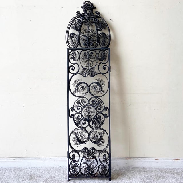 Antique Wrought Iron Room Divider 4 Panels Chairish
