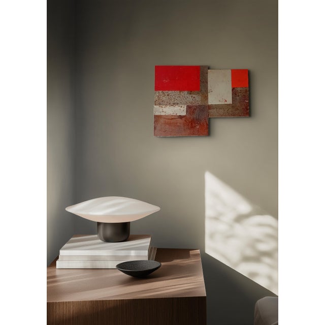 Abstract Contemporary Abstract Aerosol, Tempera, Rust on Metal "N 192" by Andre Debono For Sale - Image 3 of 10