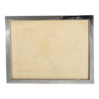 Vintage Sterling Silver Rectangular Portrait Photo Frame, 21st Century For Sale