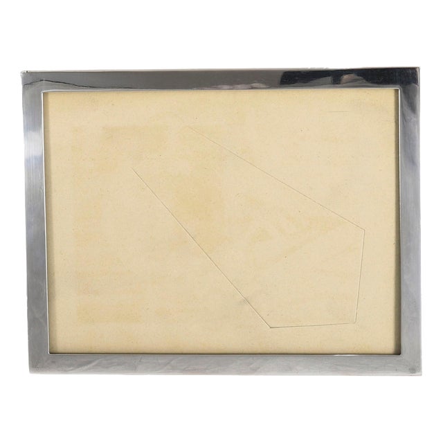 Vintage Sterling Silver Rectangular Portrait Photo Frame, 21st Century For Sale