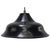 Black Dark Blue Enamel Brass Pendant Light For Sale - Image 5 of 5