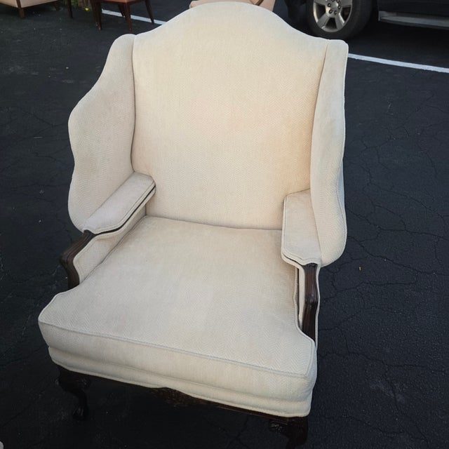 Vintage Harden Furniture Normandie Wing Chairs, Set of 4 For Sale - Image 14 of 17
