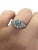Silver 1920s C.D. Peacock, Art Deco 2.87 CTTW Diamond Engagement Ring, Size 8.75 For Sale - Image 8 of 9