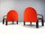 Pair of Gae Aulenti model 54L design armchairs for Knoll international. Beautiful timeless design armchairs with black...