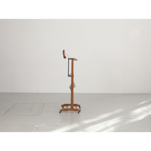 1950s Valet in Beech with Wheels and Extendable Pole, 1950 For Sale - Image 5 of 18