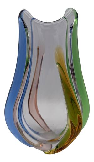 Glass Vase by Frantisek Zemek, 1960s