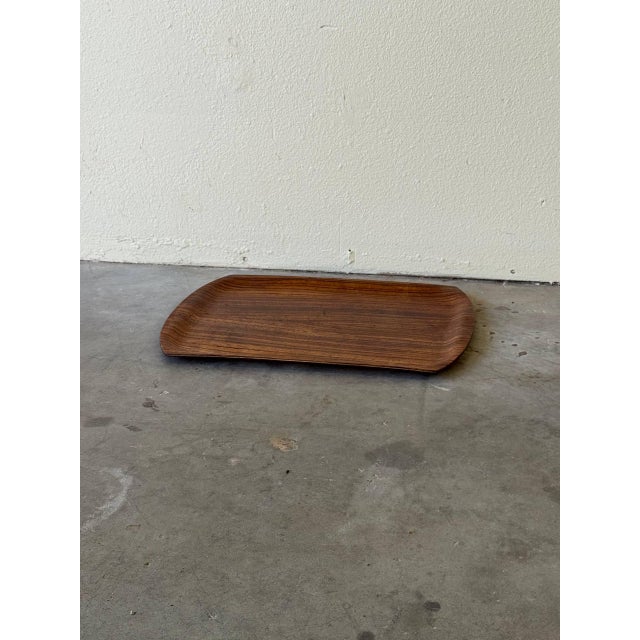 Mid-Century Danish Rosewood Serving Tray – Sculpted Minimalist Design, 1960s For Sale - Image 4 of 10