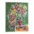 Impressionist Flowers Interior Still Life Green, Gold, Orange, Navy Blue Original Painting by Cleo PLowden For Sale