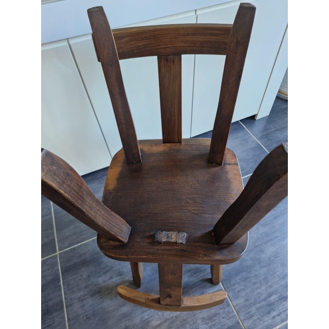 Brown Brutalist Model T Chairs from Olavi Hanninen, Finland, 1960s, Set of 4 For Sale - Image 8 of 11