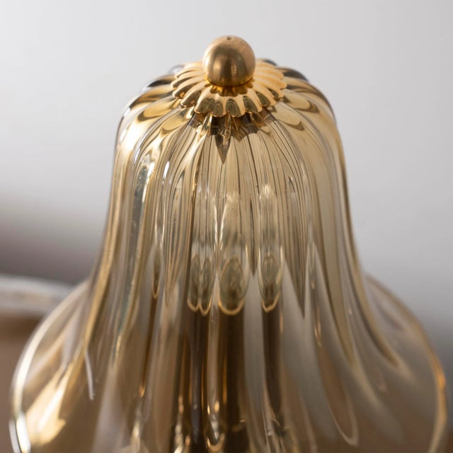 Smoky Murano Glass Table Lamp, Italy, 1990s For Sale - Image 3 of 10