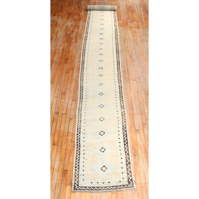 a 2nd quarter of the 20th century narrow and long turkish oushak runner Details rug no. j3052 size 2' 3" x 22' 10" (69 x...