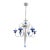 1980s Schonbek Rhiannon 6 Light Sapphire Chandelier For Sale