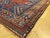 Textile Kazakh Blue and Red Woolen Rug, 1920s For Sale - Image 7 of 18