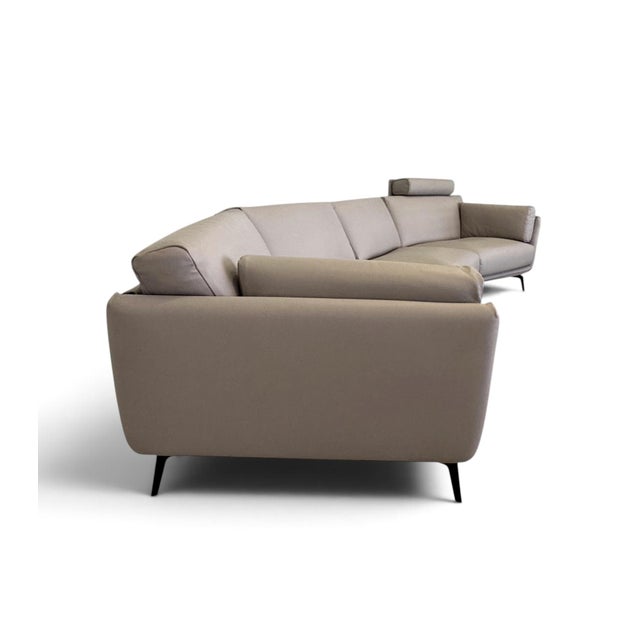 Scan Design / Gamma Italian Leather Sofa For Sale - Image 9 of 13