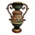 Large 19th Century Majolica 2 Handled Urn by Wilhelm Schiller and Son For Sale
