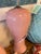 1970s Vintage Art Deco Murano Palm Beach Pink Glass Table Lamps Newly Wired For Sale - Image 5 of 12