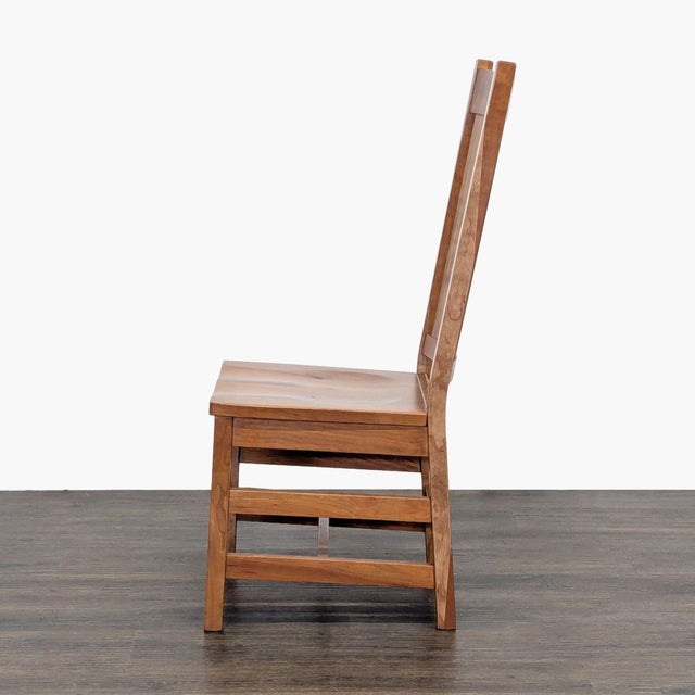 Rustic Amish Williamsburg Dining Chair in Rustic Cherry For Sale - Image 3 of 8
