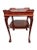 Wood Pair of Mid-Century Chippendale Style Mahogany Tiered Side Tables For Sale - Image 7 of 10