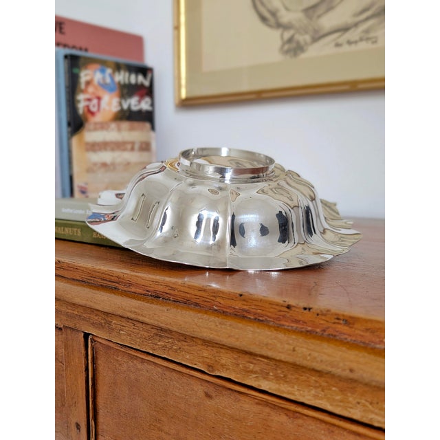 Antique Silver Plated York Flower Shaped Bowl by James Duncan, 1900s For Sale - Image 11 of 15