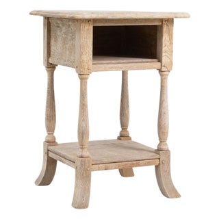 1920s French Oak Side Table For Sale