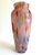 Vintage 1980's Post Modern Abstract Hand Blown Studio Art Glass Multicolor Tall Flower Vase For Sale - Image 13 of 13