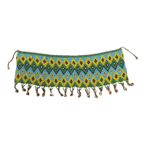 Vintage Ceremonial Skirt Kirdi Beaded Cache Sex Pikuran Cameroon 18" W
