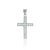 Not Yet Made - Made To Order Handcrafted Modern Style Natural 3.09 Ct Sky Blue Topaz & Sterling Silver Cross Pendant For Sale - Image 5 of 12