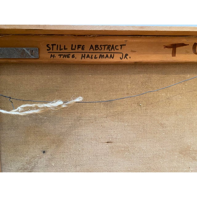 Abstract Expressionism 1960s H. Theodore Hallman Jr. Abstract Expressionist Still Life For Sale - Image 3 of 3