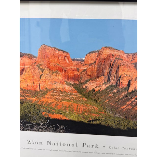 American Kolob Canyons Zion National Park Panoramic Print, Framed For Sale - Image 3 of 12