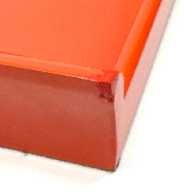 Vintage High Gloss Lacquer Red Nesting Trays - Set of 2 For Sale In Miami - Image 6 of 17