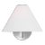 Visual Comfort Studio Burke 1-Light Sconce in Brushed Steel Silver For Sale