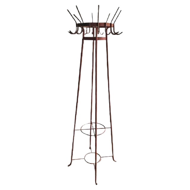 Vintage Industrial Coat Rack For Sale