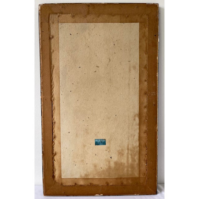 1950s Geometric Mixed-Media Drawing, Framed For Sale In New York - Image 6 of 8