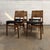 A set of four Danish dining chairs designed by E. Knudsen for Jensen & Lykkegaard, Model 47, with woven cane backs and...
