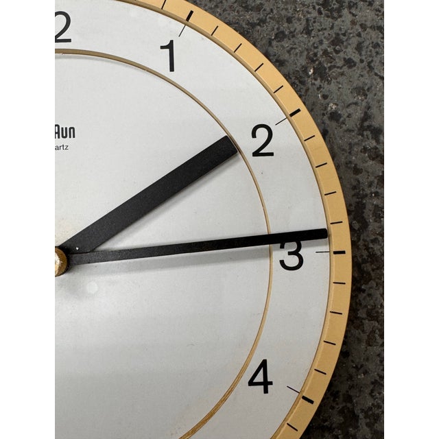 Dieter Rams + Dietrich Lubs for Braun Wall Clock, Model 4861 For Sale In San Francisco - Image 6 of 12