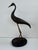 Vintage Korean Black and Gold Heron Sculpture on Oval Base, 13” For Sale In Orlando - Image 6 of 11